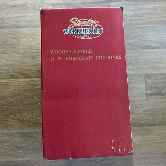 New NIB Santa Workshop Nativity Scene Christmas Decor - Picture 2 of 2